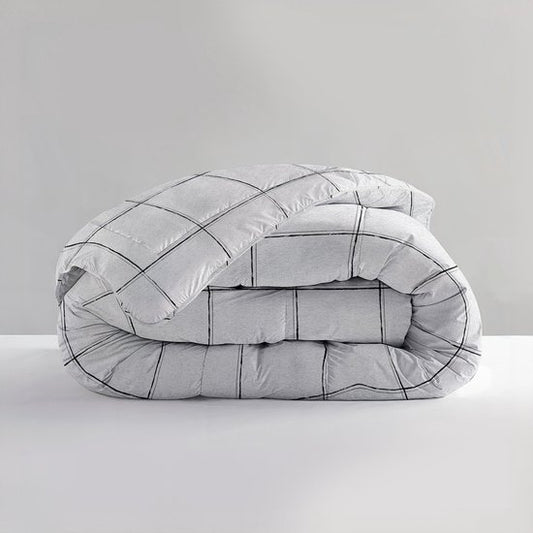 Dekbed en Overtrek in een  -  240 x 220cm - 2 x kussenslopen 60x70 - Wit